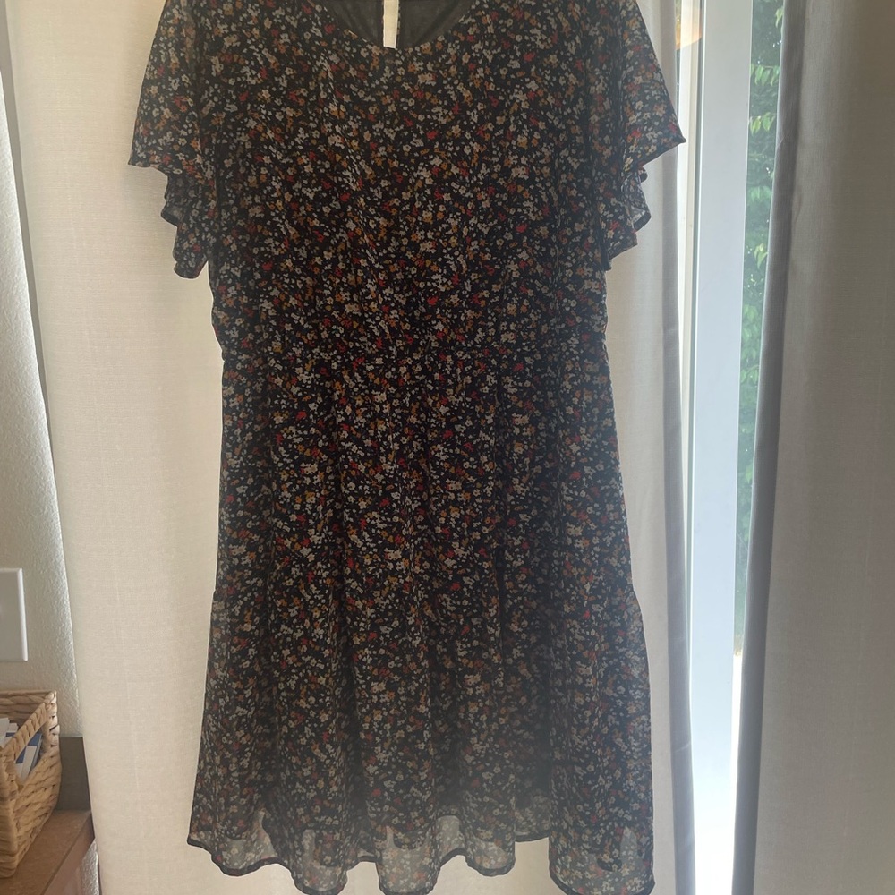 Floral Short Sleeve Dress